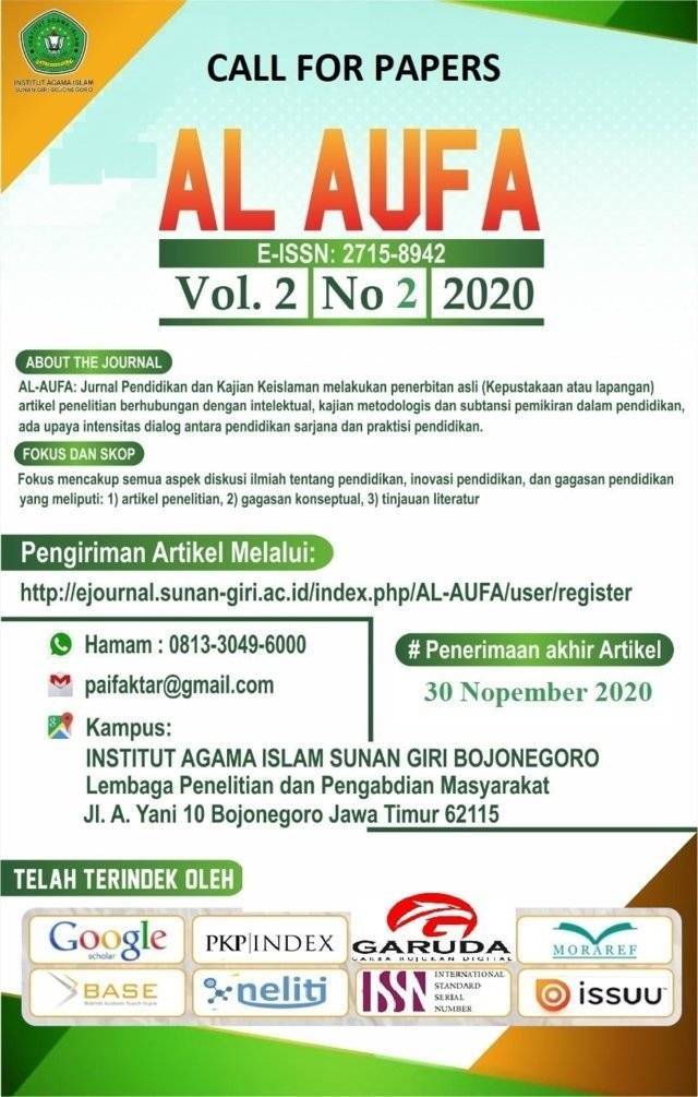 announcements-al-aufa-jurnal-pendidikan-dan-kajian-keislaman